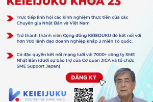  [VIỆN VJCC] TUYỂN SINH CHƯƠNG TRÌNH KINH DOANH CAO CẤP KEIEIJUKU KHÓA 23 